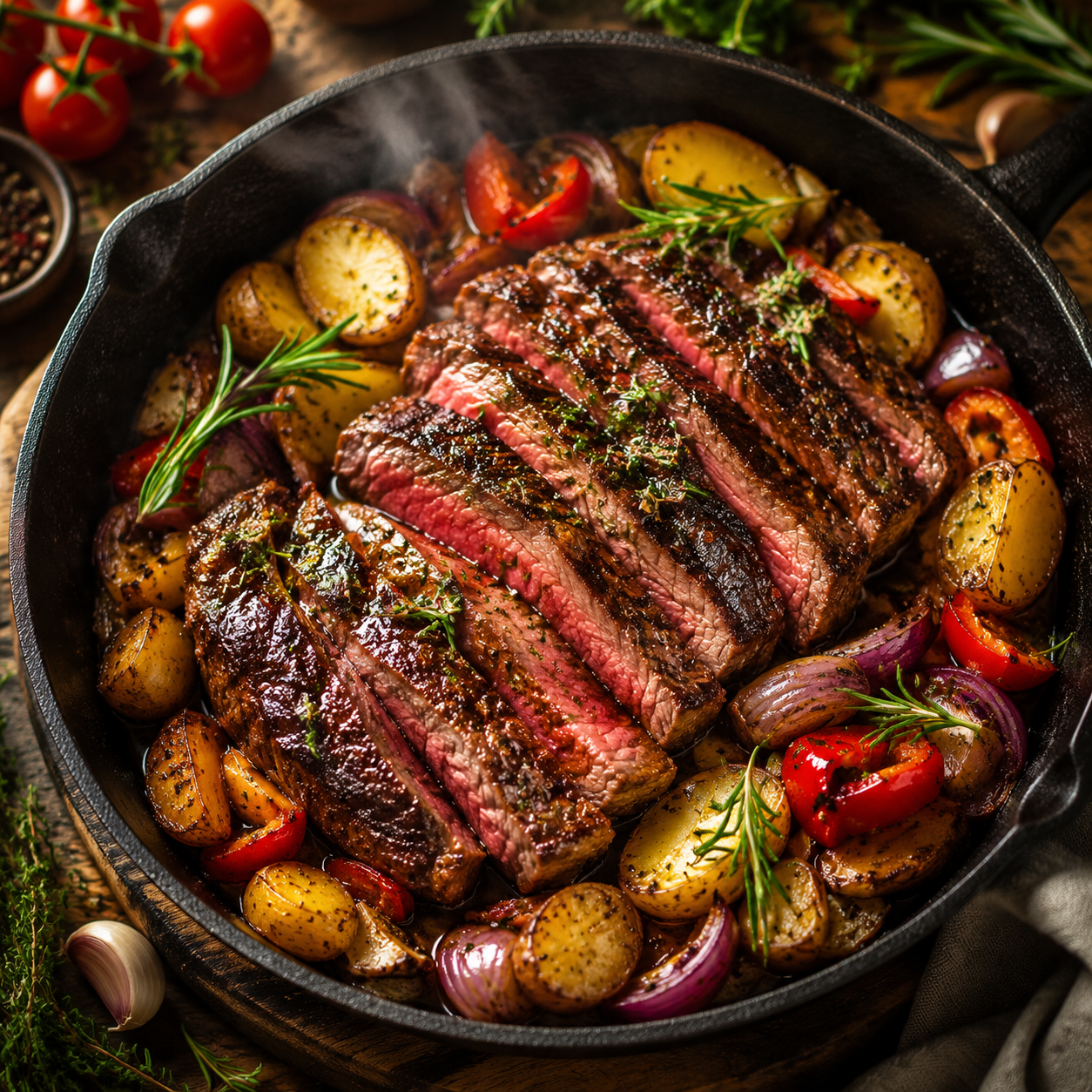 Main Dishes — Hearty mains from sizzling skillet chicken to saucy pastas and roasted salmon, built for weeknight dinners and company alike.